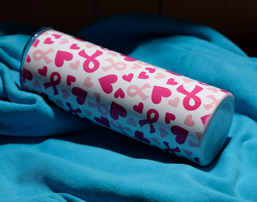 Breast Cancer Ribbon stainless steel 20oz cup