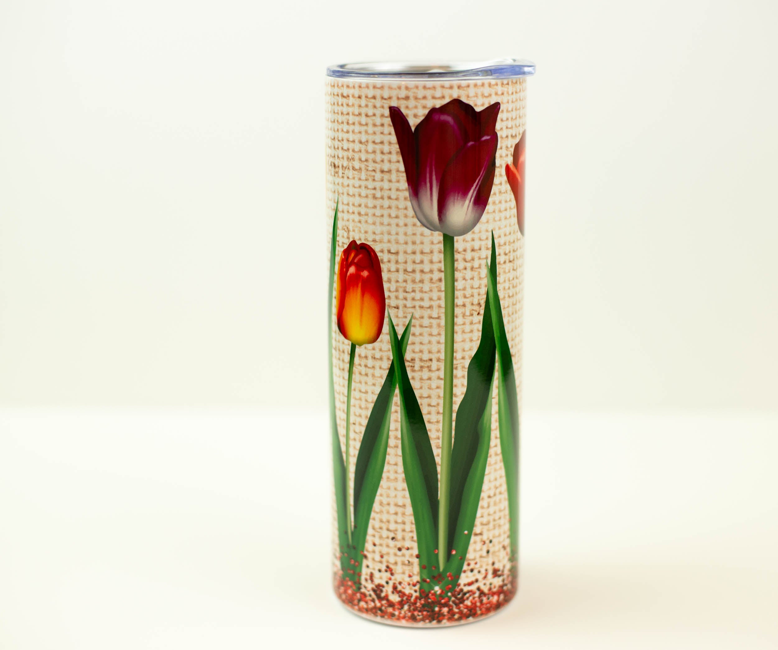 Tulips for mom tumbler 20 oz. stainless steel