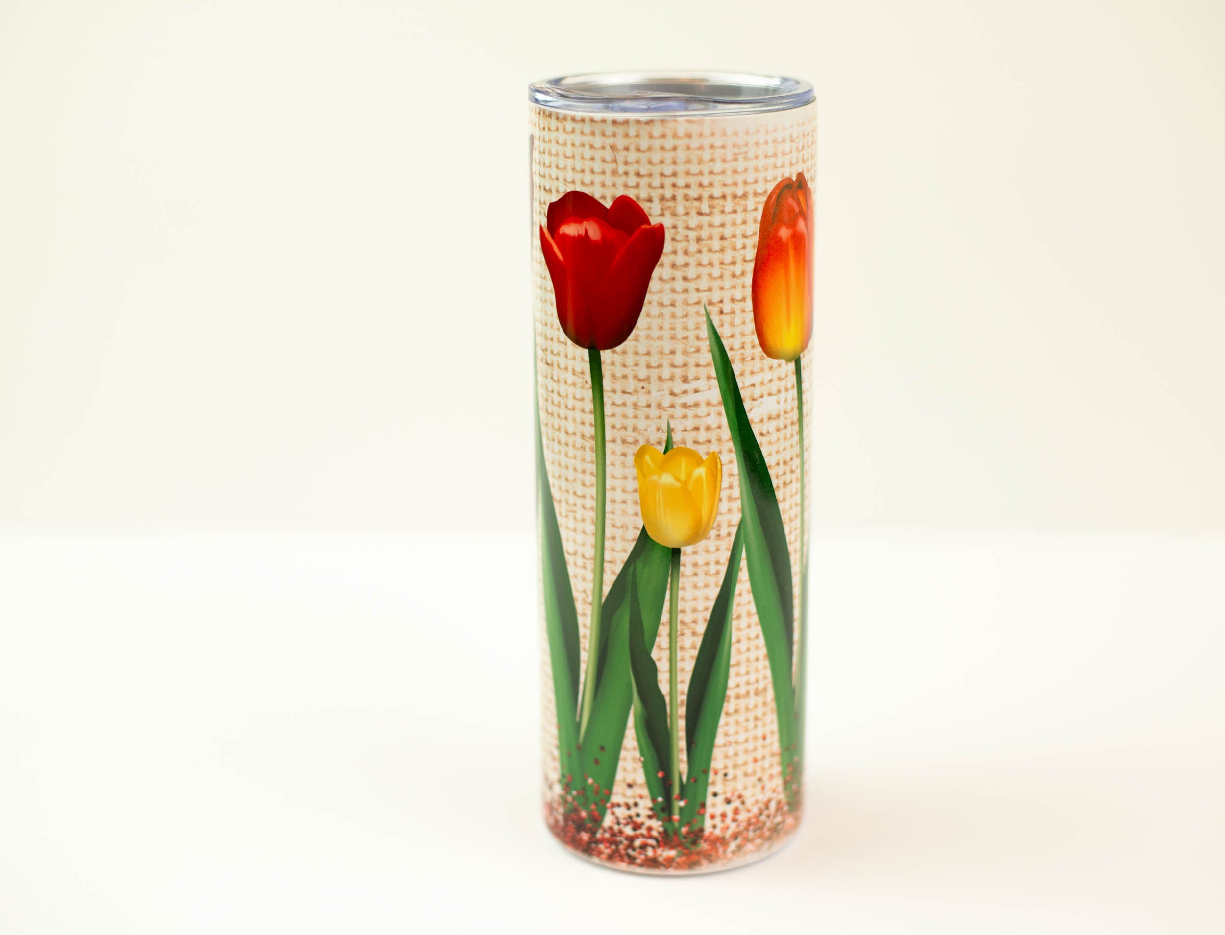 Tulips for mom tumbler 20 oz. stainless steel