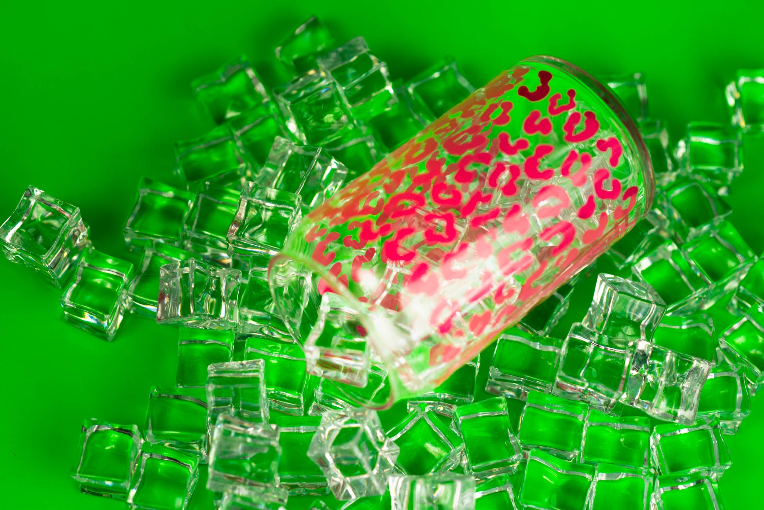 Can glass customized with vinyl Coffee. 16oz w/ lid and straw