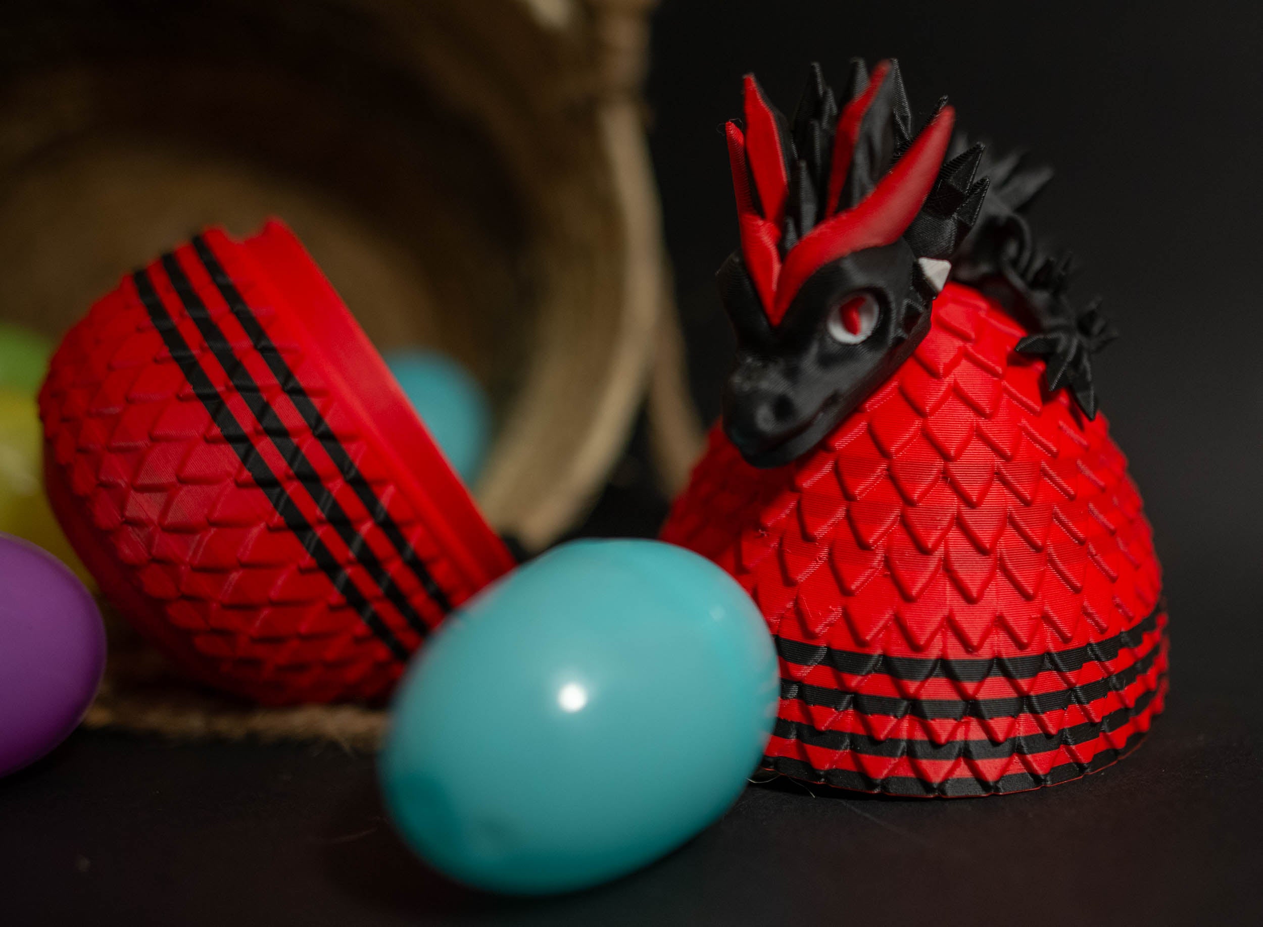 3D printed Dragon 19" with or without Egg.