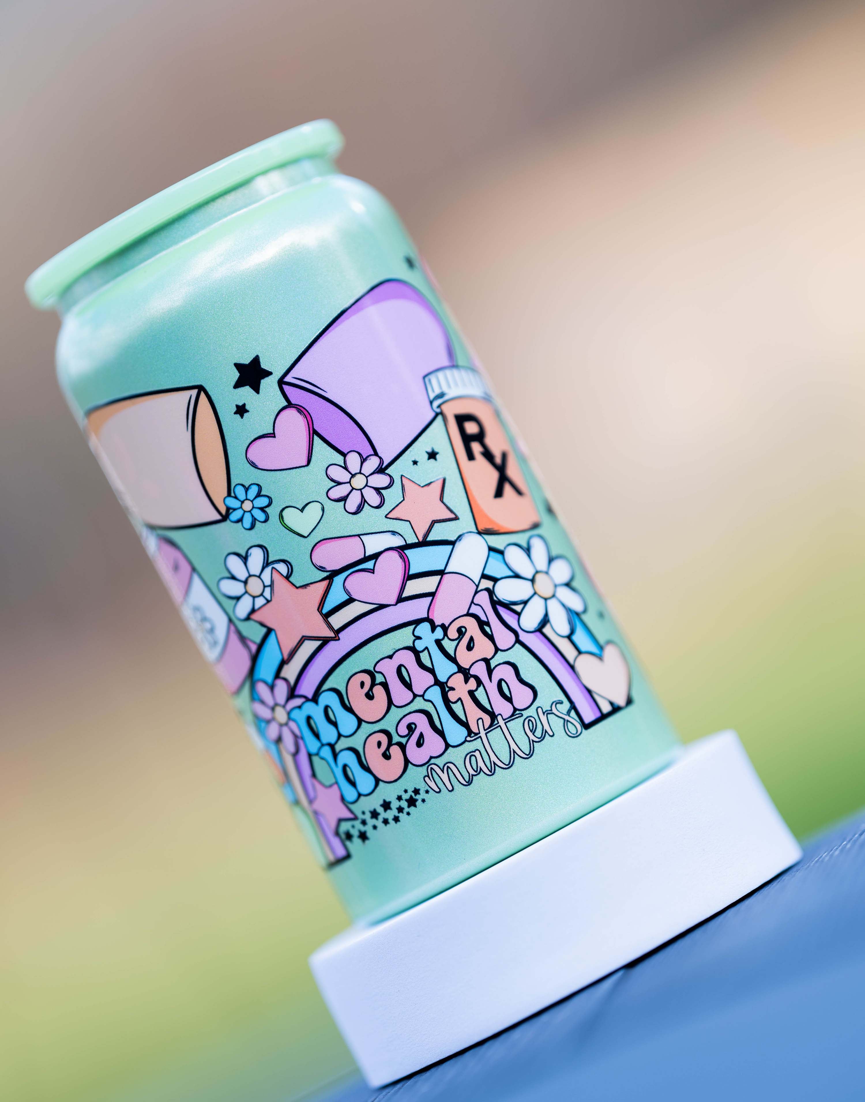 Nurse Cup (Stainless Steel) (Green)