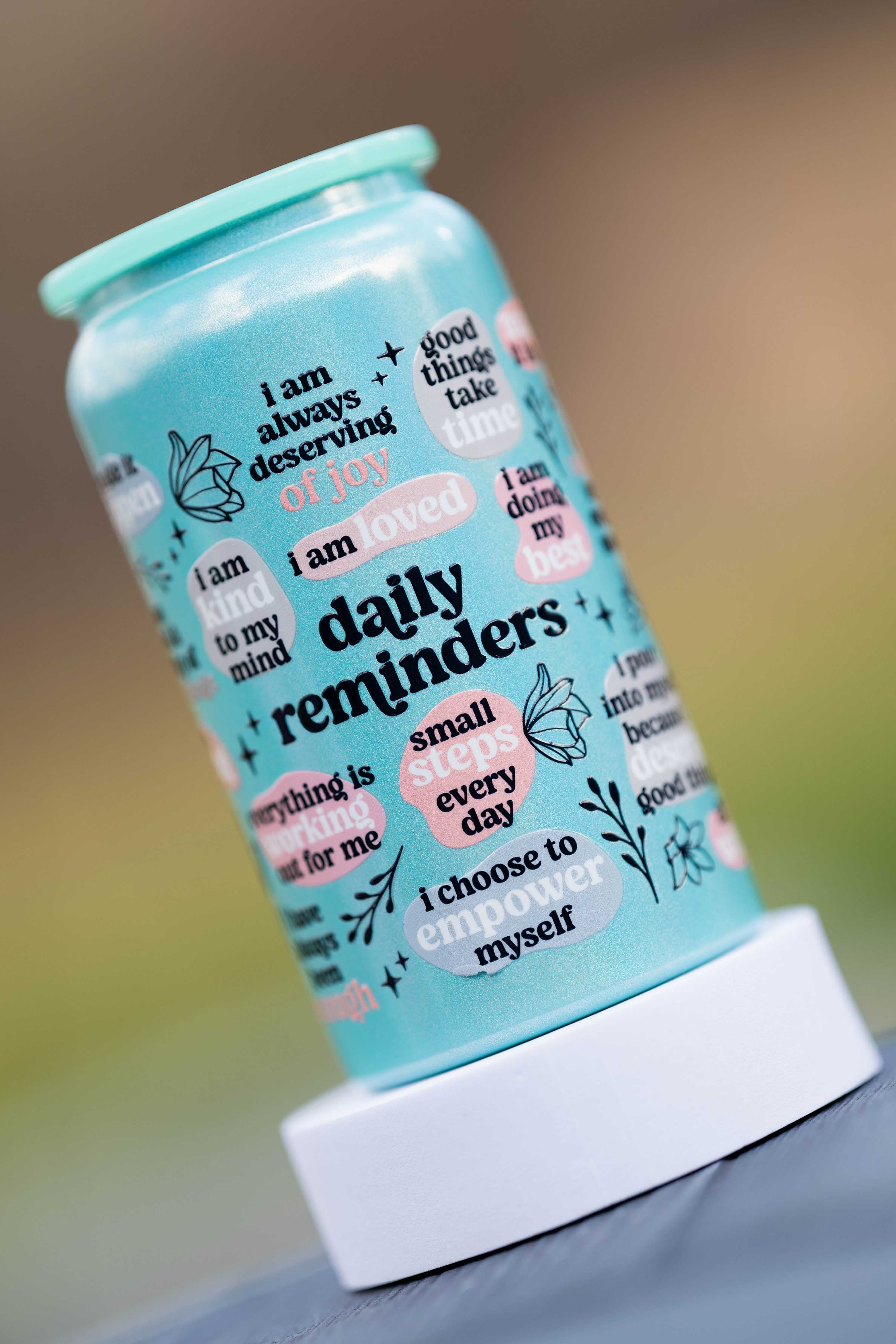 Grateful cup (Stainless Steel) (Teal)