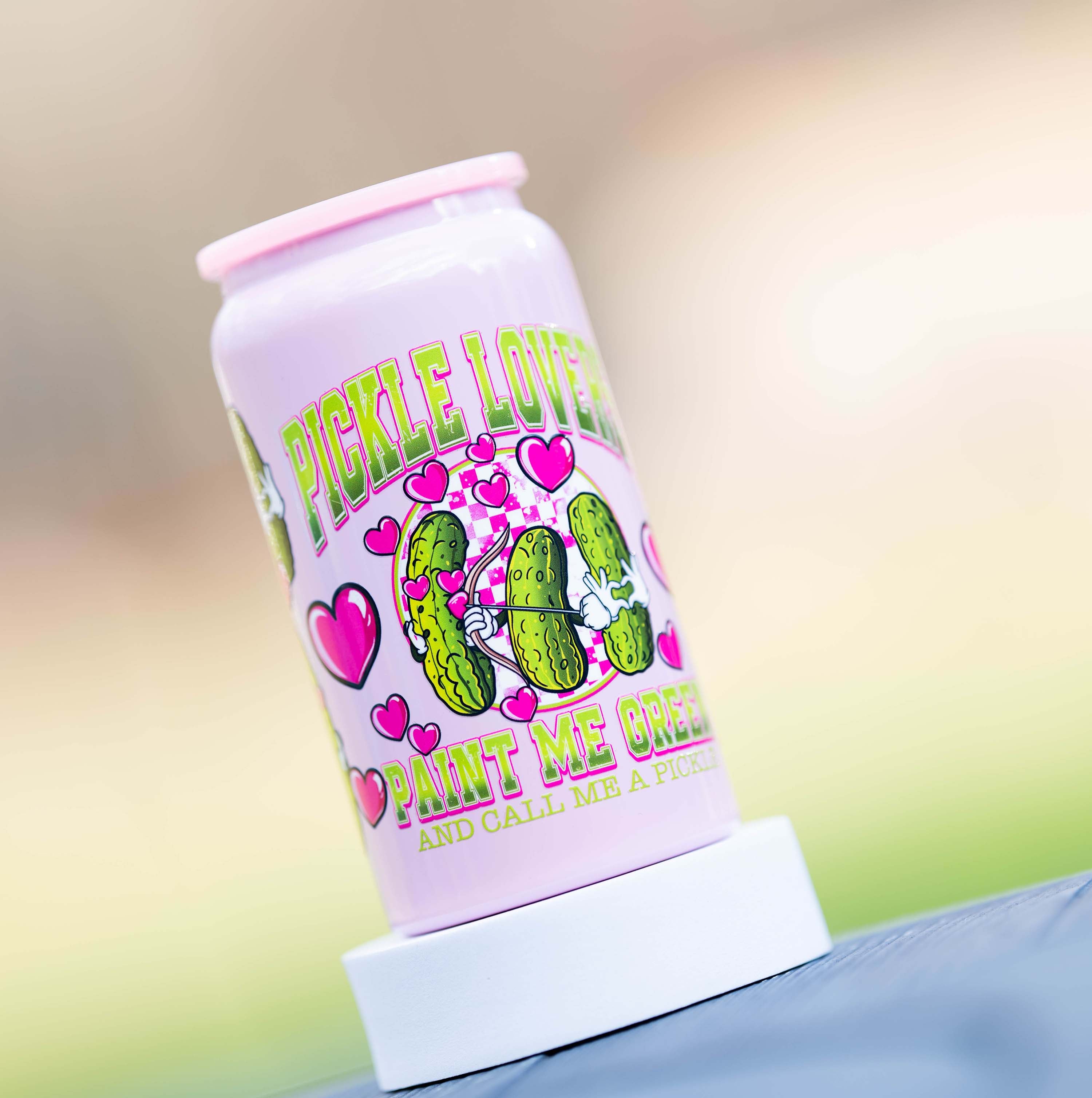 Pickle Lover Cup (Stainless Steel) (Pink)