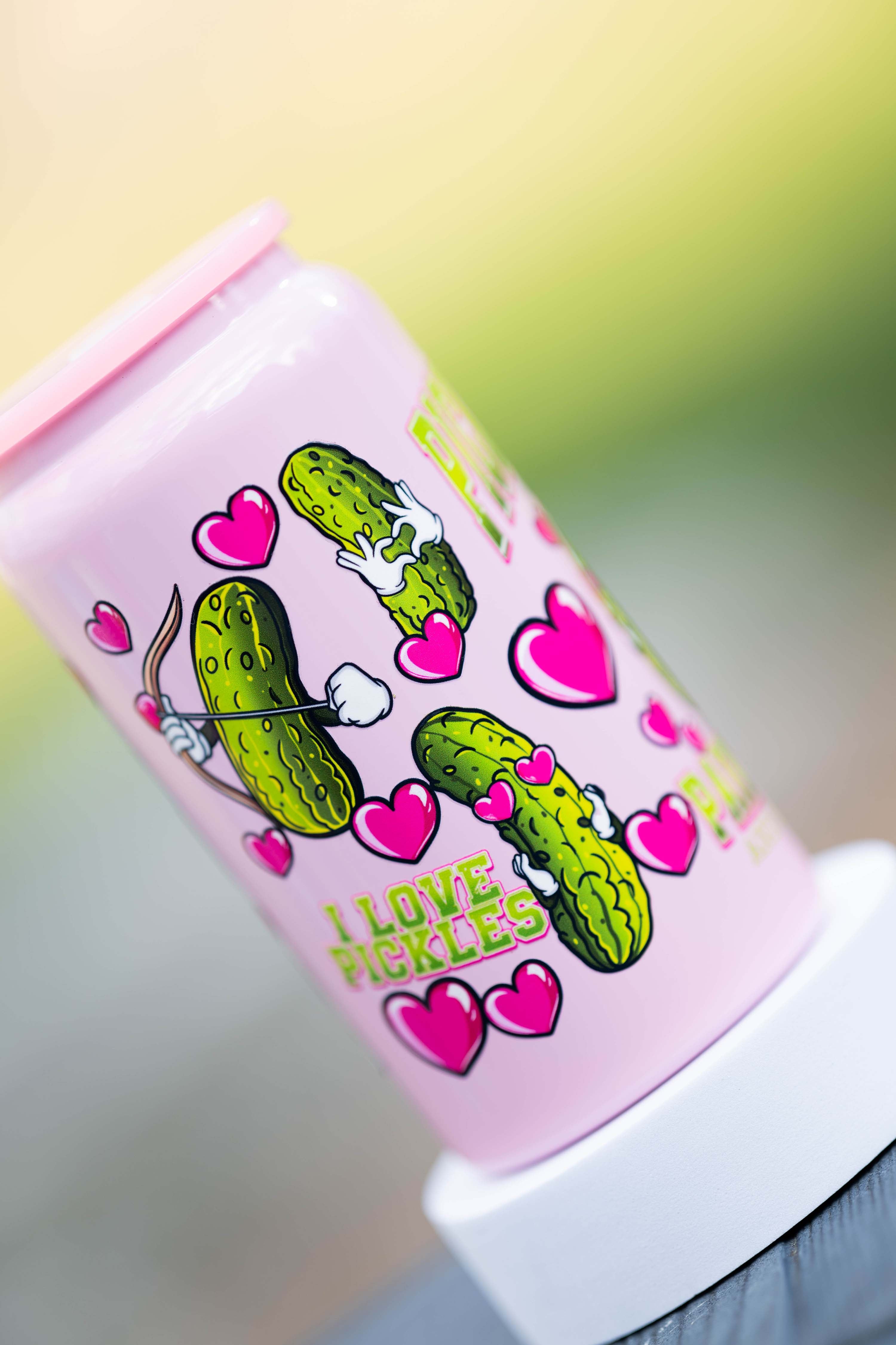 Pickle Lover Cup (Stainless Steel) (Pink)
