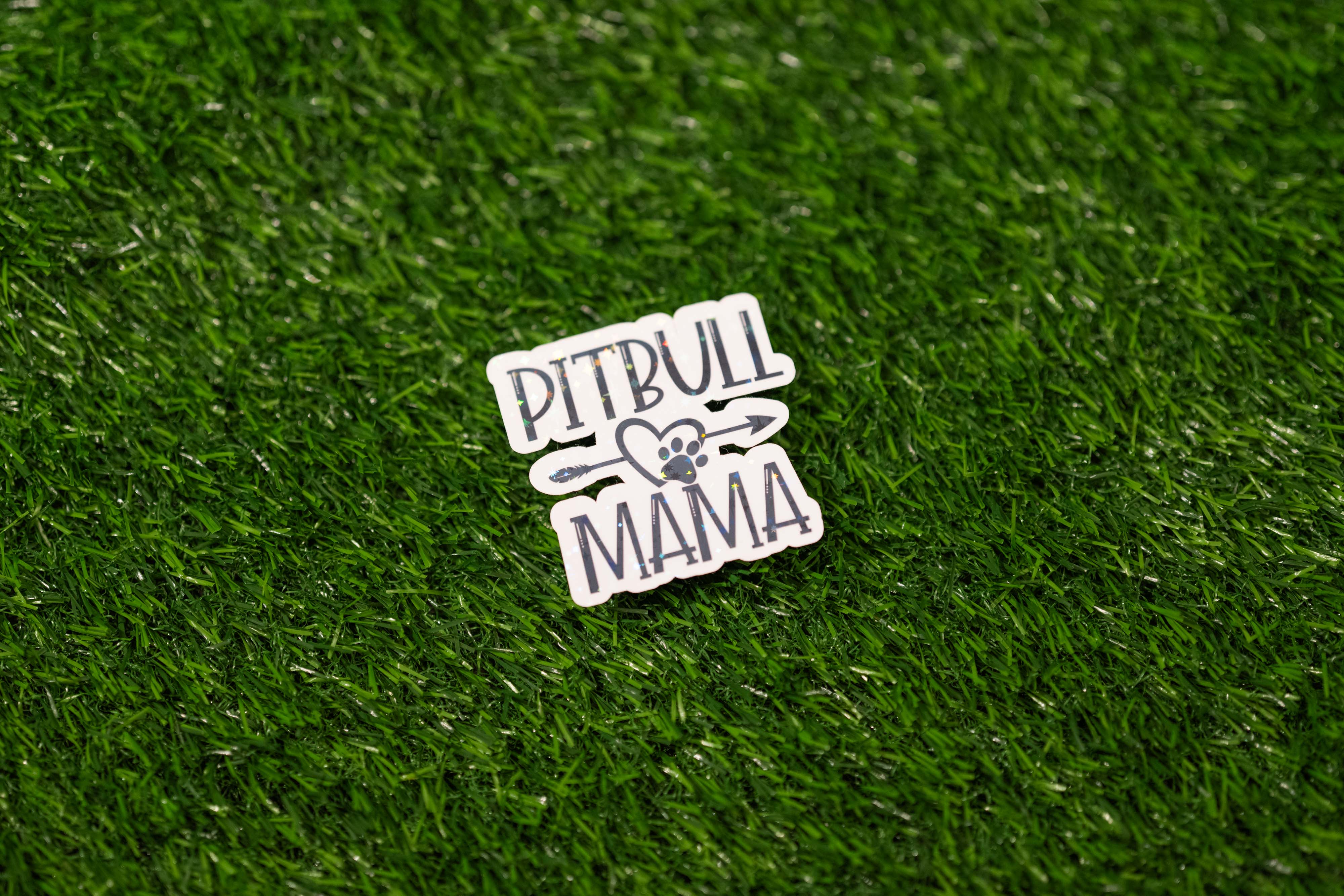 "Pitbull Mama" Sticker (Single)