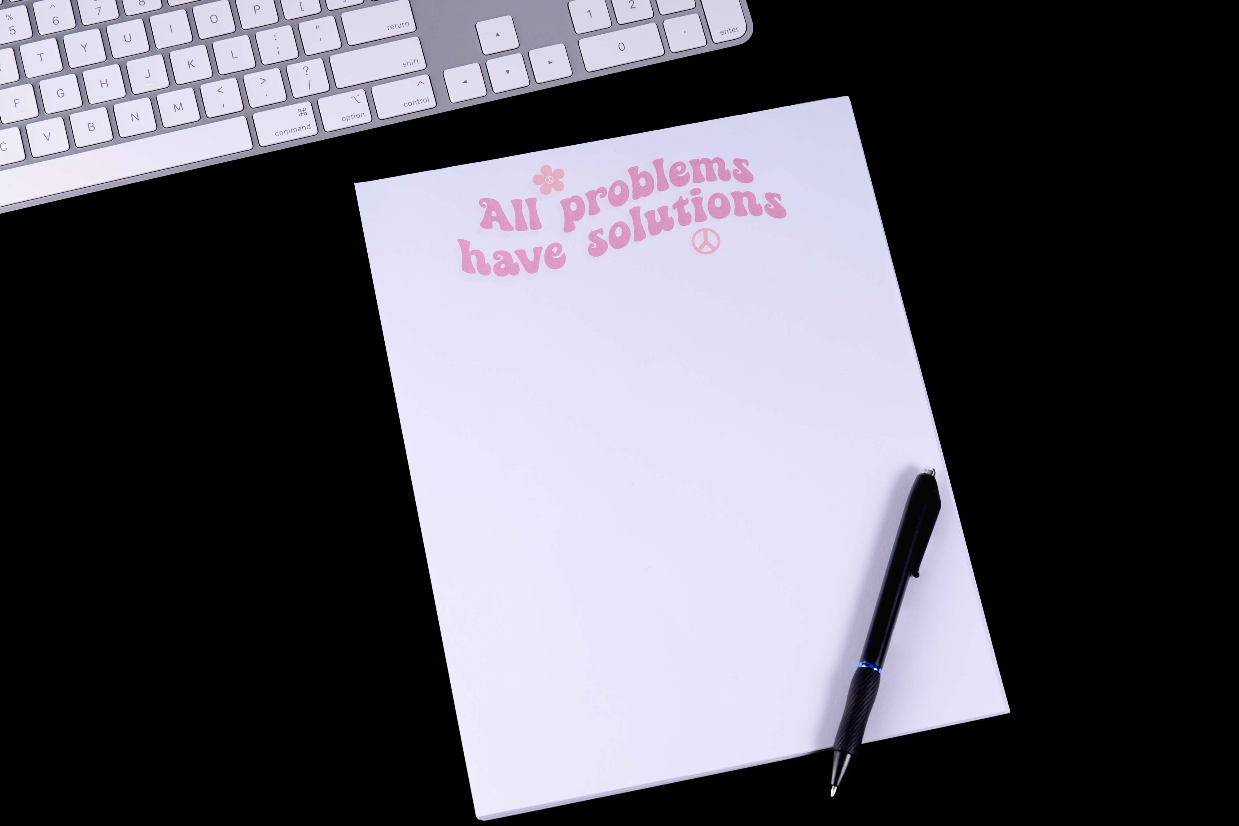 All problems have solutions notepad 8.5x11 or 5x7 (50 pages)