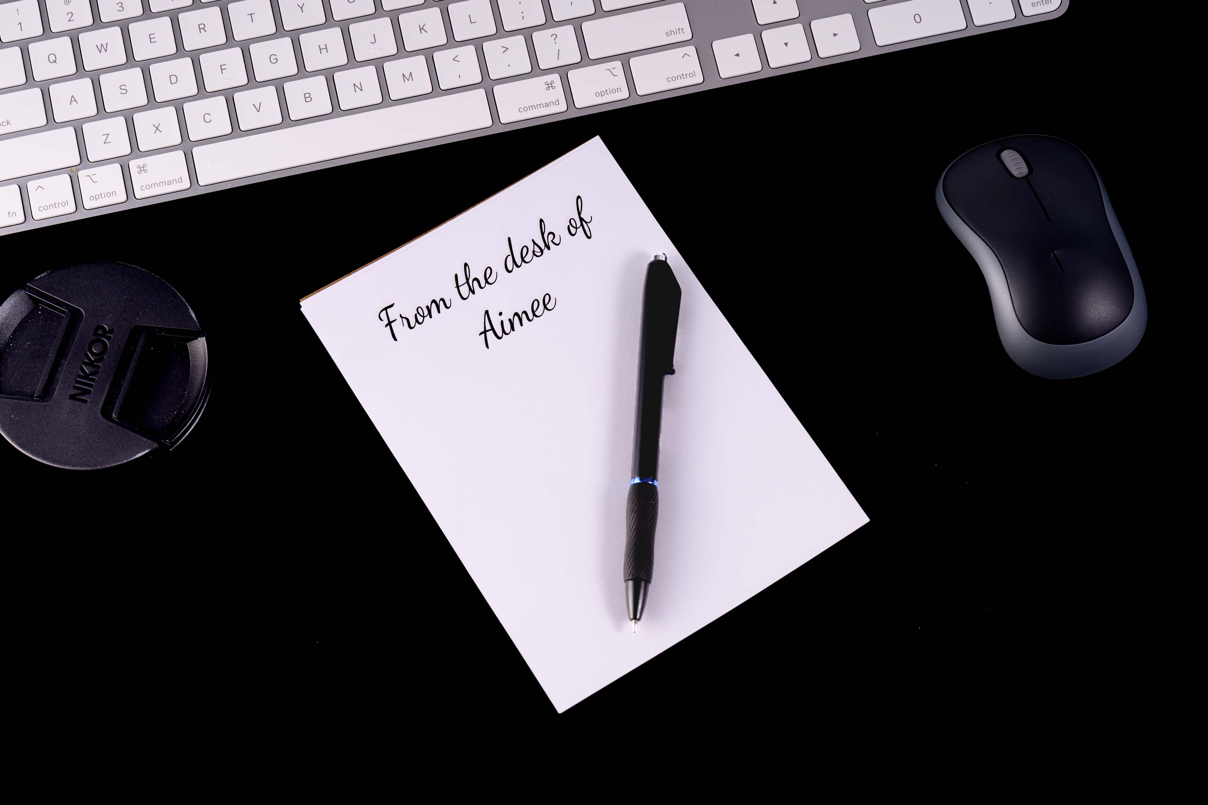 From the desk of Customized notepad 8.5x11 or 5x7 (50 pages)