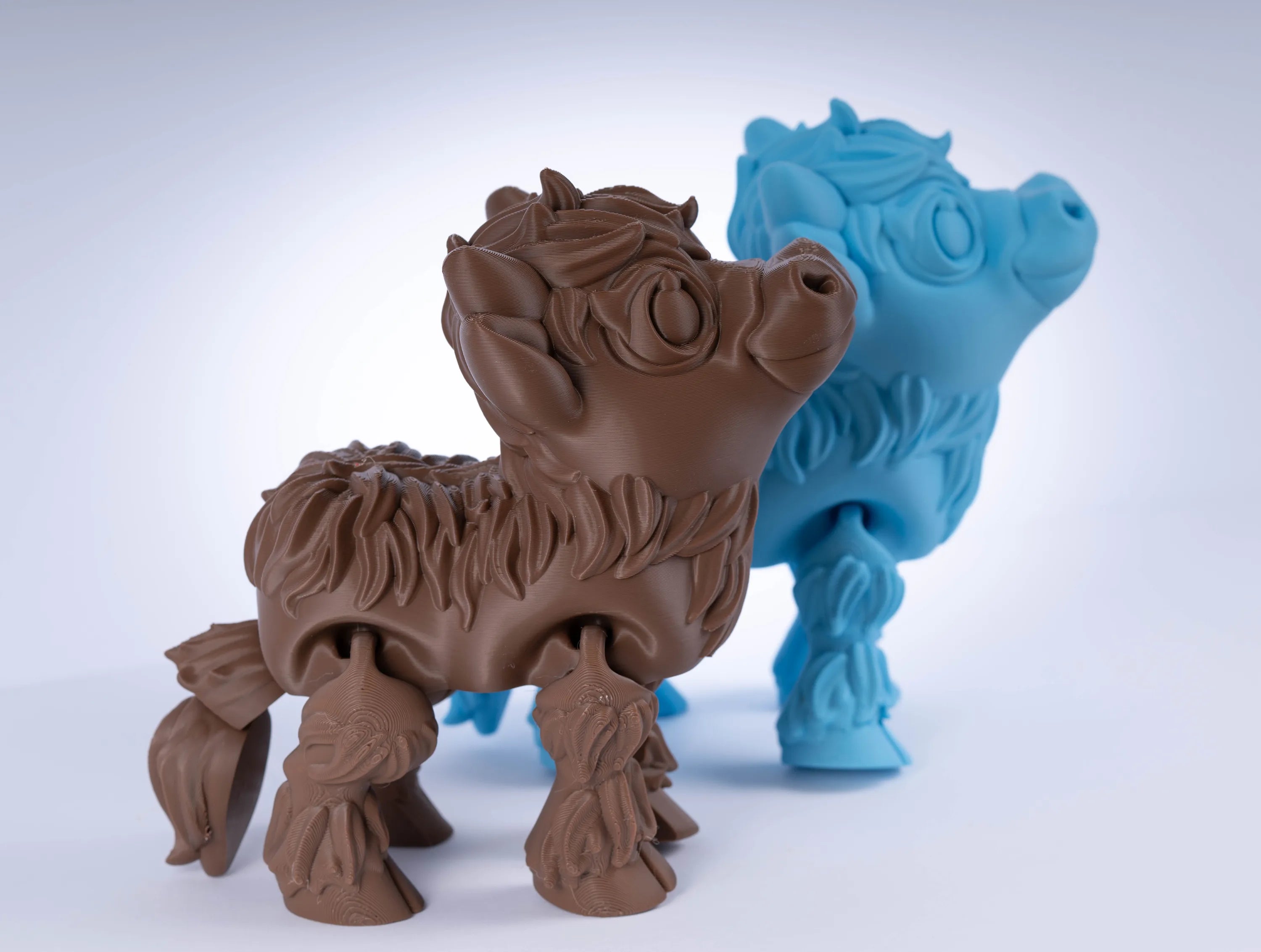 3D PRINTED HIGHLAND COW (ARTICULATED)