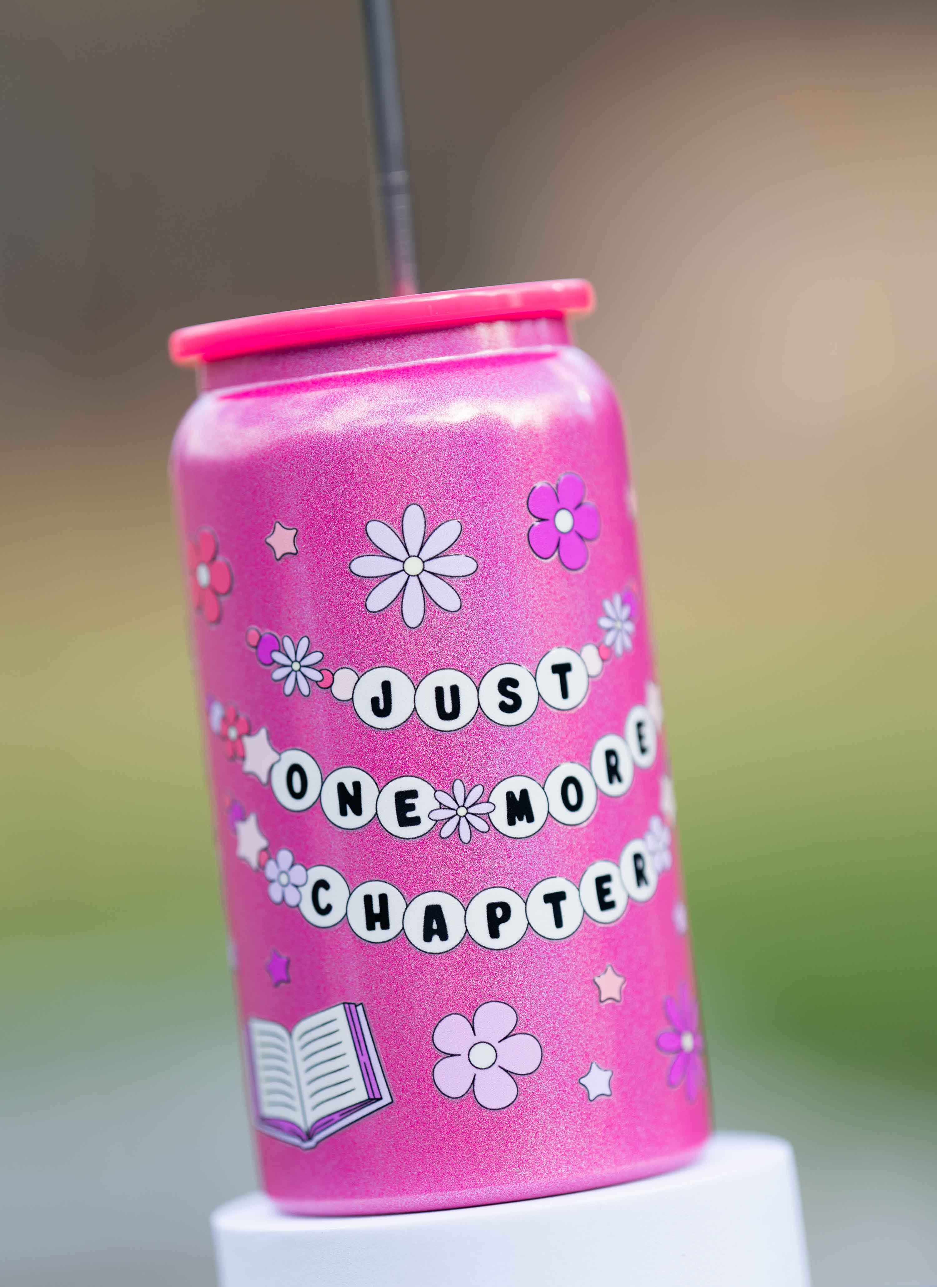 Just one more chapter stainless steel cup (Pink)