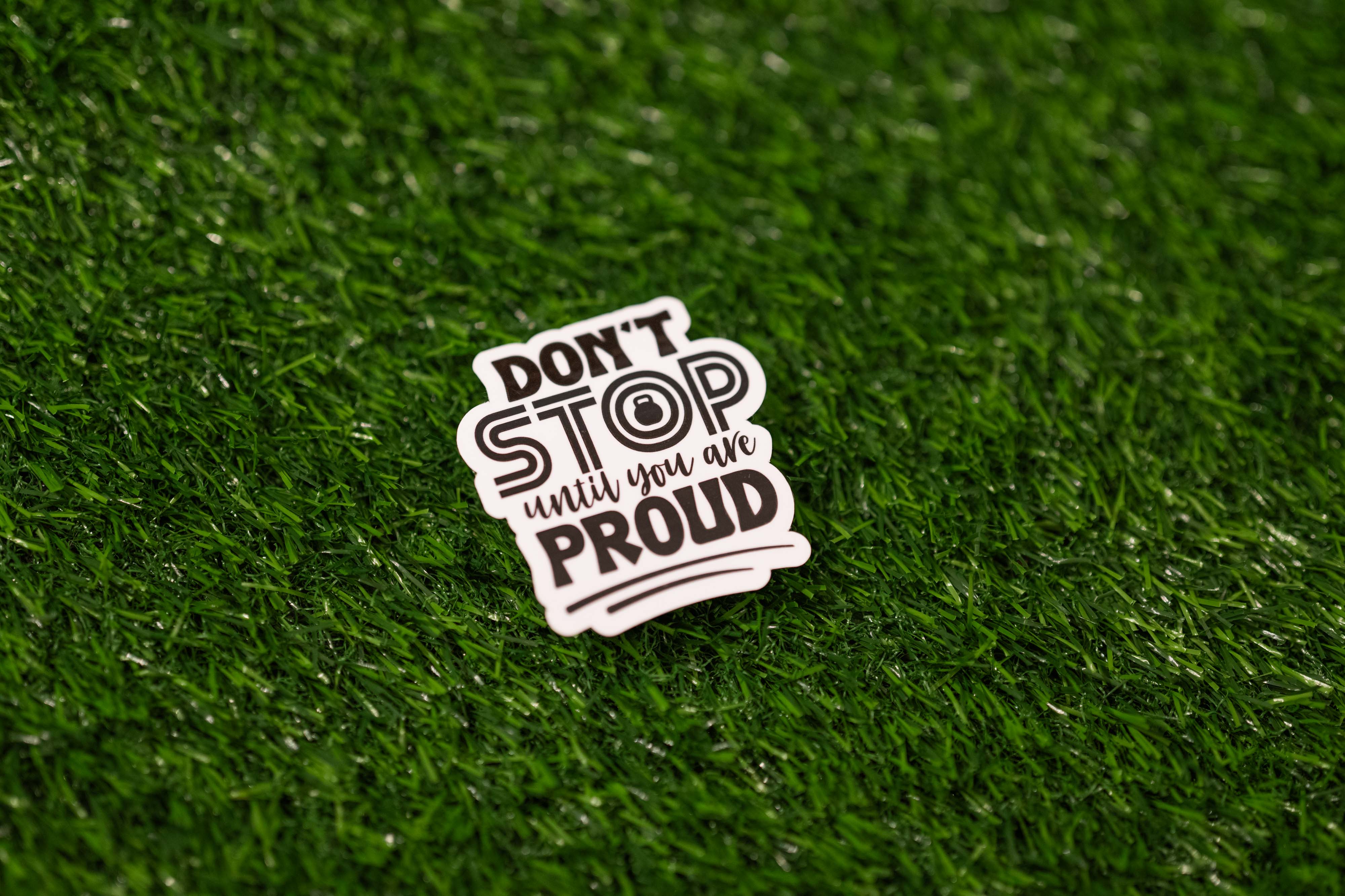 "Don't Stop Until you are Proud" Sticker (Single)