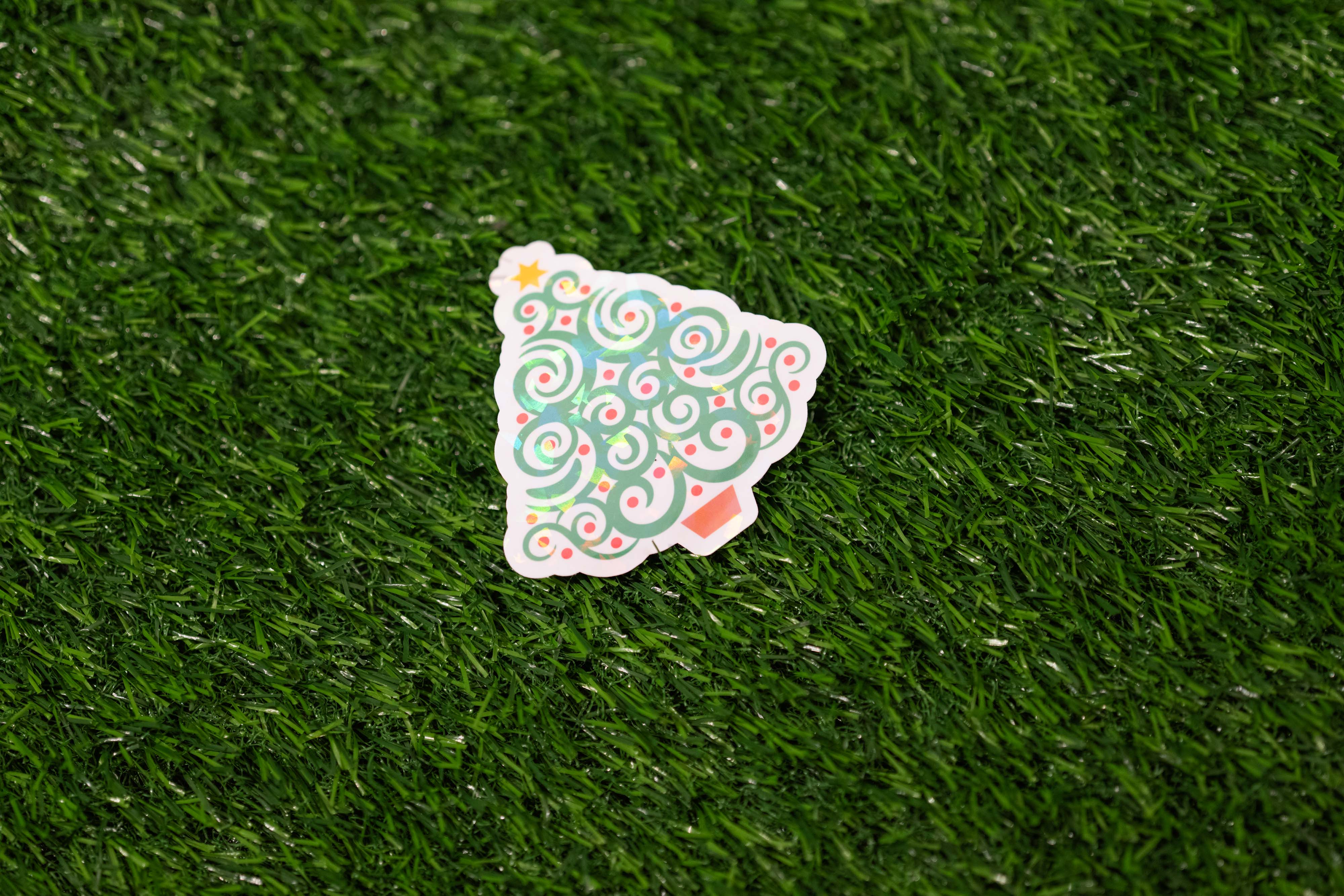 Xmas Tree Sticker (Single)